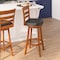 Flash Furniture Zerrick Commercial Wood Classic Ladderback Swivel Barstool w/Black LeatherSoft Seat, Antique Oak ES-UN3-29-OAK-GG - alternate 10